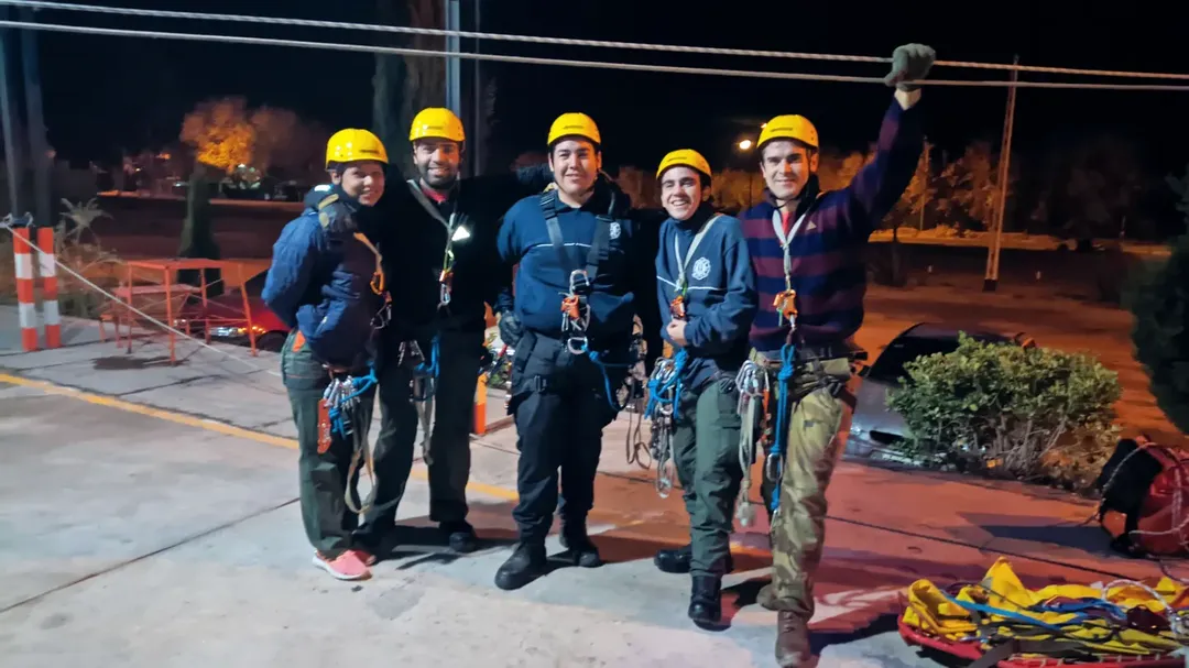 Entrenamiento del cuerpo de bomberos